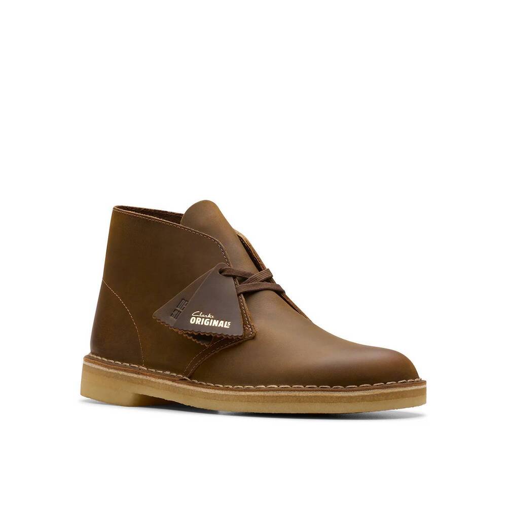 NEW CLARKS men's original desert boots in beeswax